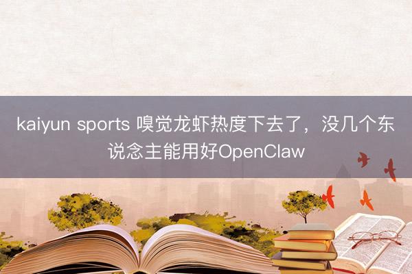 kaiyun sports 嗅觉龙虾热度下去了，没几个东说念主能用好OpenClaw